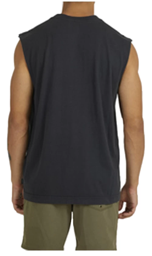 RVCA Big RVCA Washed Mens Muscle Tee Black 2 RVCA Big RVCA Washed Mens Muscle Tee Black - Image 2