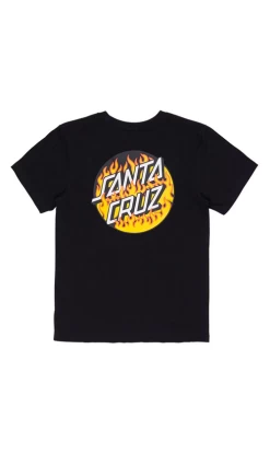 Santa Cruz Blaze Dot Youth T-Shirt Black -Trendy Clothing Store 1SantaCruzBlazeDotYouthT ShirtBlack