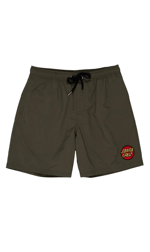 Santa Cruz Classic Dot Cruzier Mens Beach Shorts Green 3 Santa Cruz Classic Dot Cruzier Mens Beach Shorts Green - Image 3