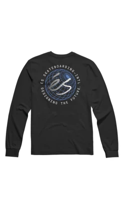 ES International Mens Long Sleeve Tee Black