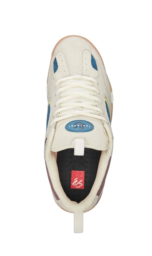 ES Quattro Plus Mens Shoes White/Blue/Gum 2 ES Quattro Plus Mens Shoes White/Blue/Gum - Image 2