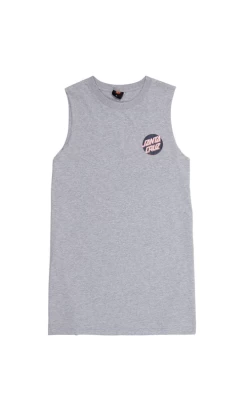 Santa Cruz Botanic Skull Ladies Muscle Dress Grey Marle -Trendy Clothing Store 2SantaCruzBotanicSkullLadiesMuscleDressGreyMarle