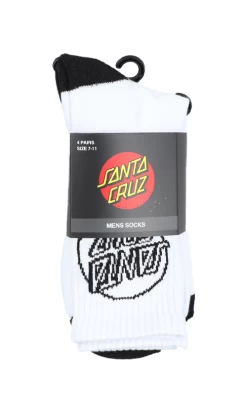 Santa Cruz Opus Dot Mens Socks White -Trendy Clothing Store 2SantaCruzOpusDotMensSocksWhite