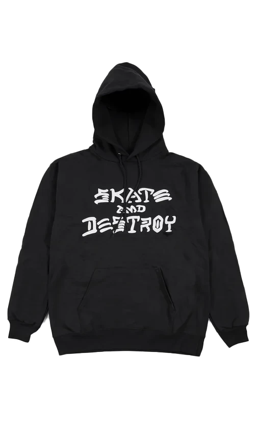 Thrasher Skate And Destroy Mens Hoodie Black 1 Thrasher Skate And Destroy Mens Hoodie Black