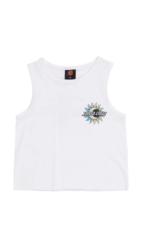 Santa Cruz Crescent Dot Fade Girls Tank Top White 3 Santa Cruz Crescent Dot Fade Girls Tank Top White - Image 3