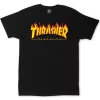 Thrasher Flame Mens T-Shirt Black