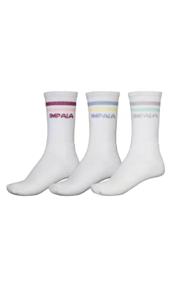 Impala Stripes Socks 3pk Pastel