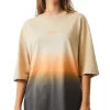 Afends Polarised Recycled Ladies Oversized T-Shirt Cement