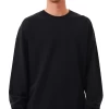 Afends Sativa Hemp Mens Crew Neck Jumper Black