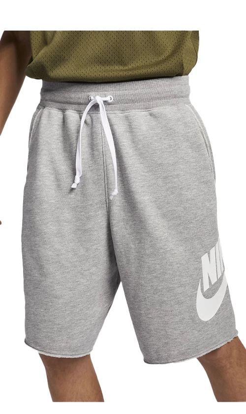 Nike Sportswear Alumni Mens Shorts Grey/White 2 Nike Sportswear Alumni Mens Shorts Grey/White - Image 2