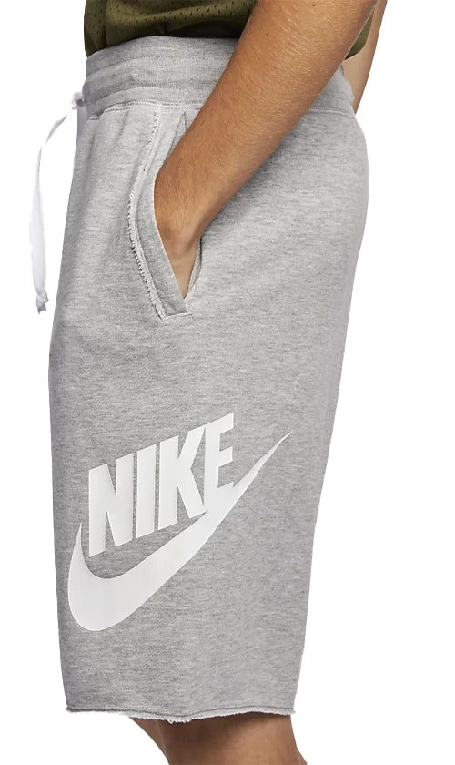 Nike Sportswear Alumni Mens Shorts Grey/White 3 Nike Sportswear Alumni Mens Shorts Grey/White - Image 3