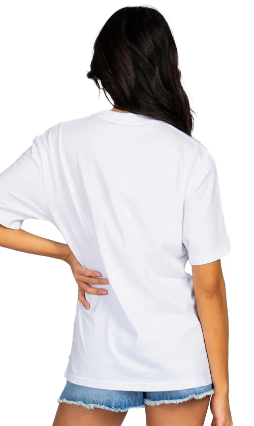 Rusty Botanical Club Ladies Boyfriend Fit Tee White 2 Rusty Botanical Club Ladies Boyfriend Fit Tee White - Image 2