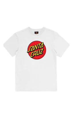 Santa Cruz Classic Dot Youth T-Shirt White