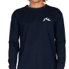 Rusty Competition Mens Long Sleeve Tee Navy Blue