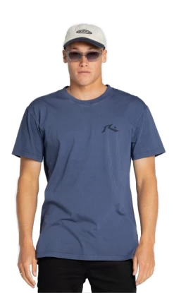 Rusty Comp Wash Mens Tee Navy Blue