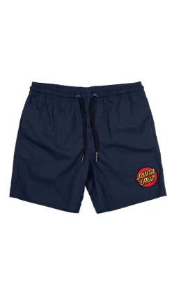 Santa Cruz Classic Dot Cruzier Youth Beach Shorts Dark Navy 8 Dark Navy