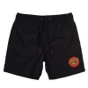 Santa Cruz Classic Dot Cruzier Youth Beach Shorts Black 8 Black