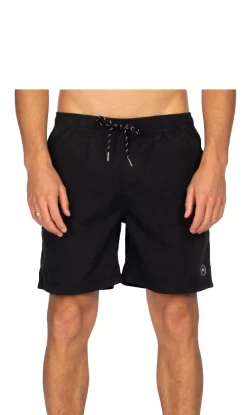 Rusty Dynamic Youth Elastic Boardshorts Black