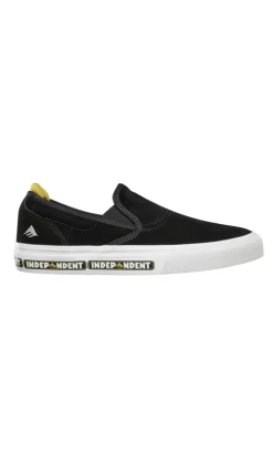 Emerica Wino X Indy Slip On Youth Shoes Black