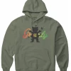 Etnies X Grizzly Mens Hoodie Military