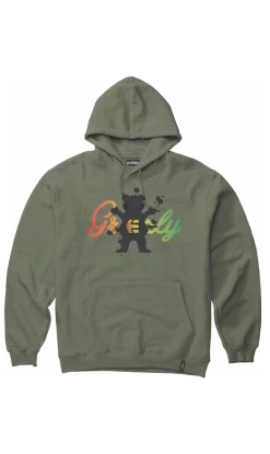 Etnies X Grizzly Mens Hoodie Military
