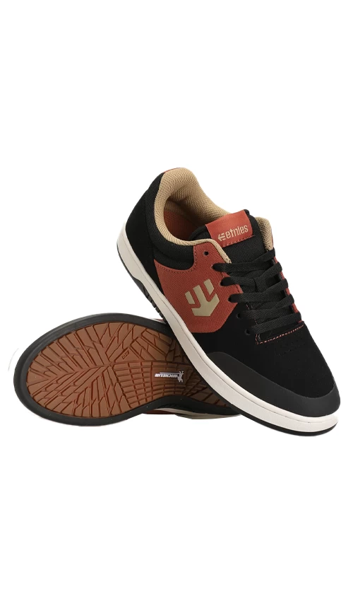 Etnies Marana Shoes Black/Tan/Orange 2 Etnies Marana Shoes Black/Tan/Orange - Image 2
