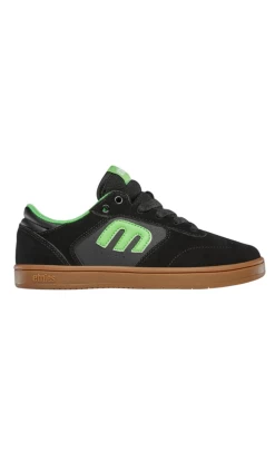 Etnies Windrow Youth Shoes Black/Green/Gum