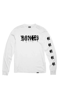 Etnies X Bones Mens Long Sleeve Tee White