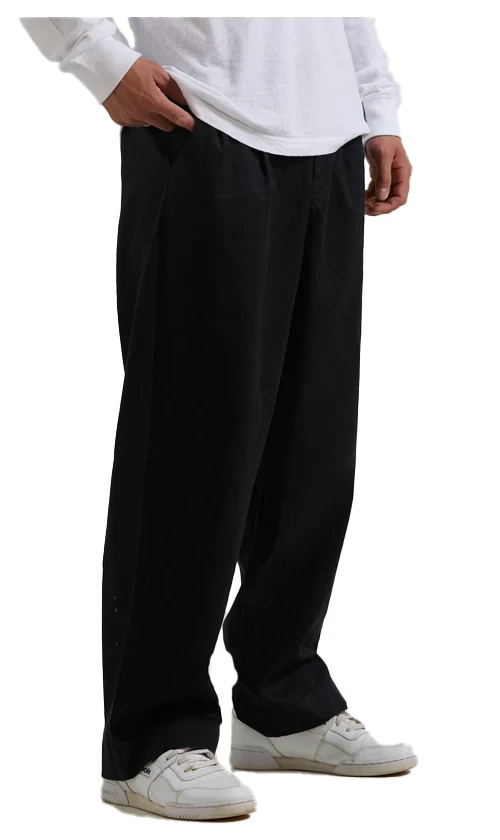 Afends Fat Cat Mens Suit Pants Black