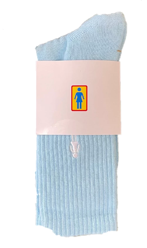 Globe GIRL OG Socks Light Blue 2 Globe GIRL OG Socks Light Blue - Image 2