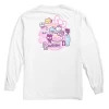 Girl Sanrio Restaurant Mens Long Sleeve Tee White