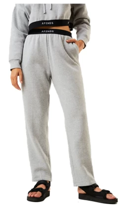 Afends Homebase Hemp Ladies Sweat Pants Shadow Grey Marle