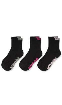 Impala Everyday Socks 3pk Black