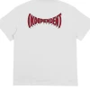 Independent Spanning Mens T-Shirt White/Red