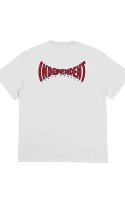 Independent Spanning Mens T-Shirt White/Red