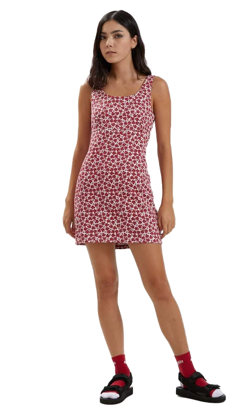 Afends Madeline Ladies Dress Red 1 Afends Madeline Ladies Dress Red