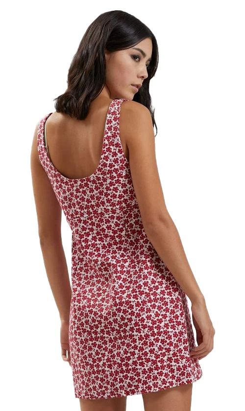 Afends Madeline Ladies Dress Red 2 Afends Madeline Ladies Dress Red - Image 2