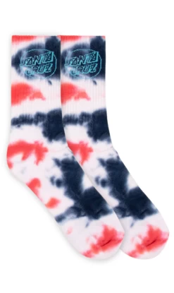 Santa Cruz Opus Dot Youth Crew Socks Dark Navy