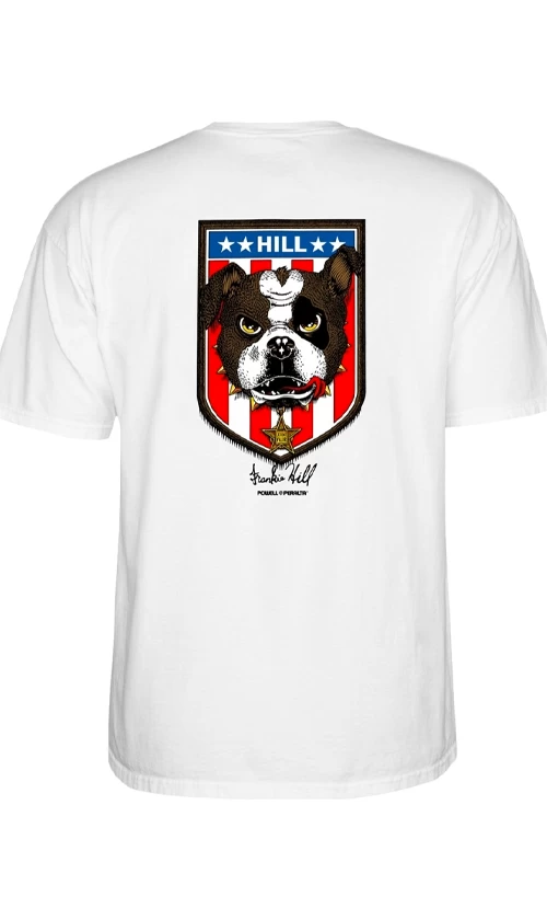 Powell Peralta Frankie Hill Bulldog Mens T-Shirt White 1 Powell Peralta Frankie Hill Bulldog Mens T-Shirt White