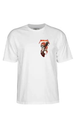 Powell Peralta X Metallica Mens T-Shirt White