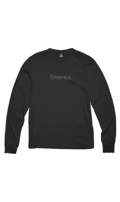 Emerica Pure Mini Mens Long Sleeve Tee Black