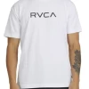 RVCA Big RVCA Washed Mens White T-Shirt White