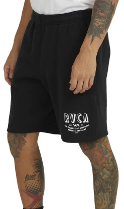 RVCA Hustle Mens Sweat Shorts Black