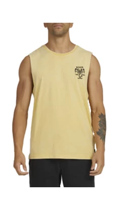 RVCA Scorpion Love Mens Muscle Tee Margarine