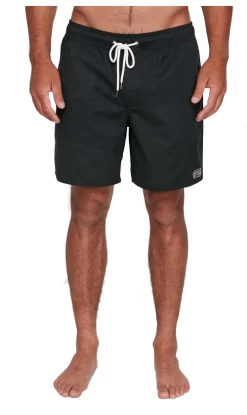 RVCA Opposites Mens Elastic Shorts Black