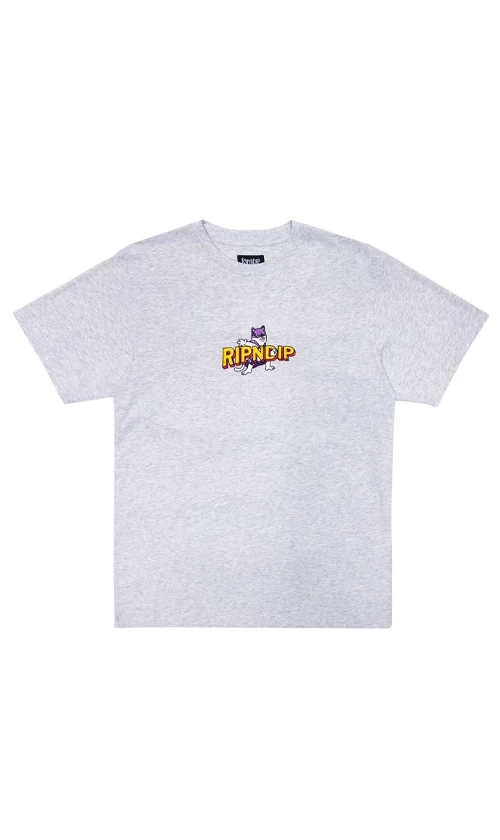 Rip N Dip Captain Nermal Pants T-Shirt Heather Grey 1 Rip N Dip Captain Nermal Pants T-Shirt Heather Grey