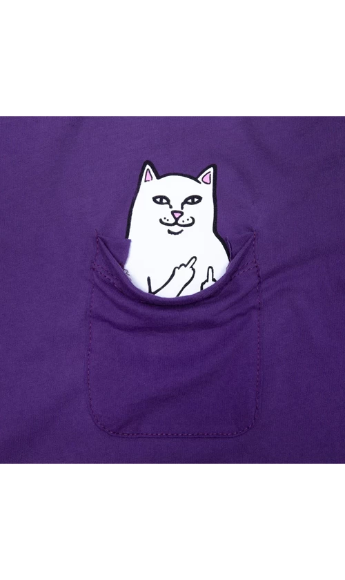 Rip N Dip Lord Nermal Mens Pocket Tee Purple 2 Rip N Dip Lord Nermal Mens Pocket Tee Purple - Image 2