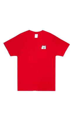 Rip N Dip Lord Nermal Mens Pocket Tee Red