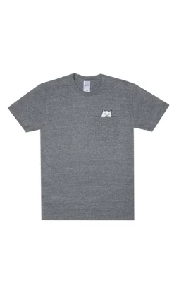 Rip N Dip Lord Nermal Mens Pocket Tee Heather Grey
