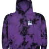 Rip N Dip Sid Mens Hoodie Purple/Black Tie Dye
